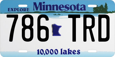 MN license plate 786TRD
