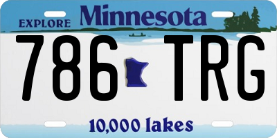 MN license plate 786TRG