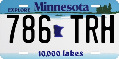 MN license plate 786TRH