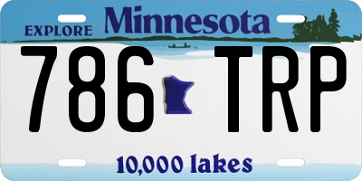 MN license plate 786TRP