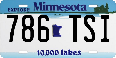MN license plate 786TSI