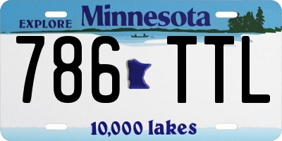 MN license plate 786TTL