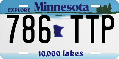 MN license plate 786TTP