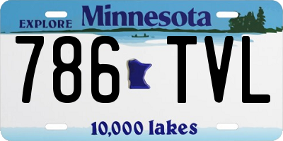 MN license plate 786TVL