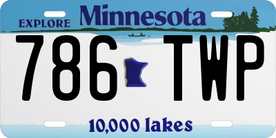 MN license plate 786TWP