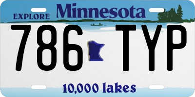 MN license plate 786TYP