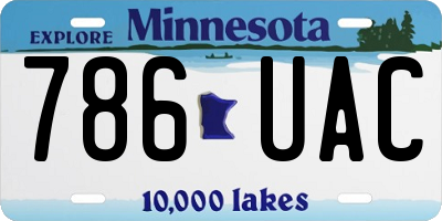 MN license plate 786UAC