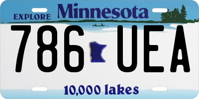 MN license plate 786UEA