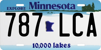 MN license plate 787LCA