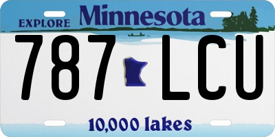 MN license plate 787LCU