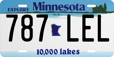 MN license plate 787LEL