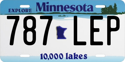 MN license plate 787LEP