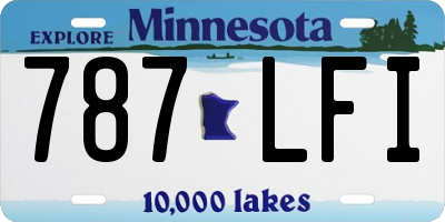 MN license plate 787LFI