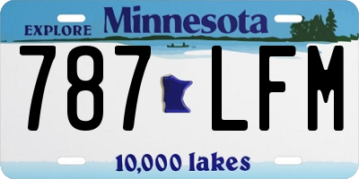 MN license plate 787LFM