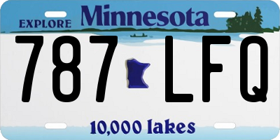 MN license plate 787LFQ