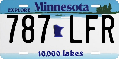 MN license plate 787LFR
