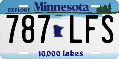 MN license plate 787LFS