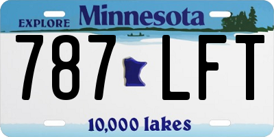 MN license plate 787LFT