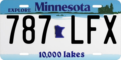 MN license plate 787LFX