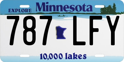 MN license plate 787LFY