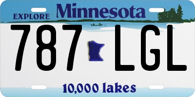 MN license plate 787LGL