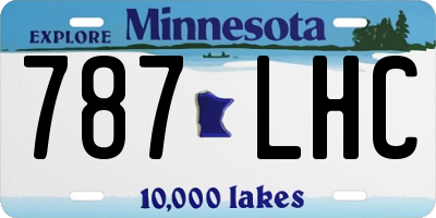 MN license plate 787LHC