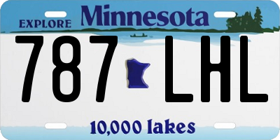 MN license plate 787LHL