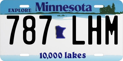 MN license plate 787LHM