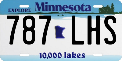 MN license plate 787LHS