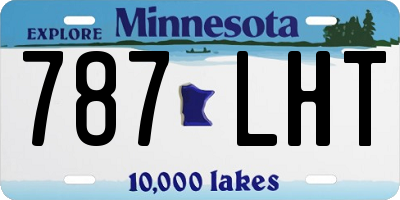 MN license plate 787LHT