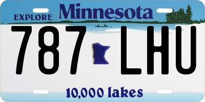 MN license plate 787LHU