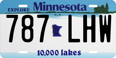 MN license plate 787LHW