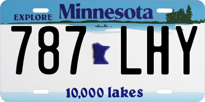 MN license plate 787LHY