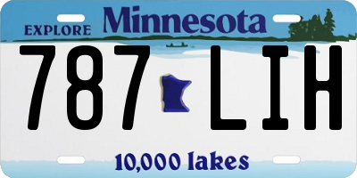 MN license plate 787LIH