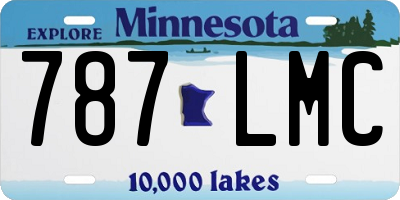 MN license plate 787LMC
