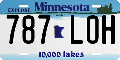 MN license plate 787LOH