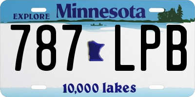 MN license plate 787LPB