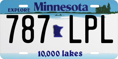 MN license plate 787LPL