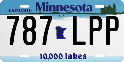 MN license plate 787LPP