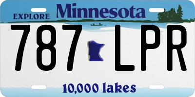 MN license plate 787LPR