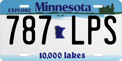 MN license plate 787LPS