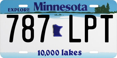 MN license plate 787LPT
