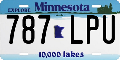 MN license plate 787LPU