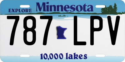 MN license plate 787LPV