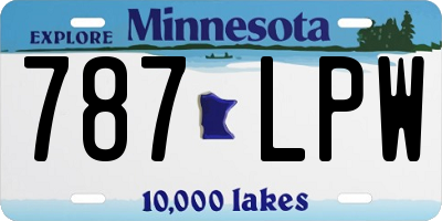 MN license plate 787LPW
