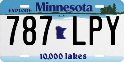 MN license plate 787LPY