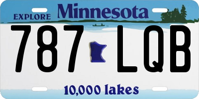 MN license plate 787LQB