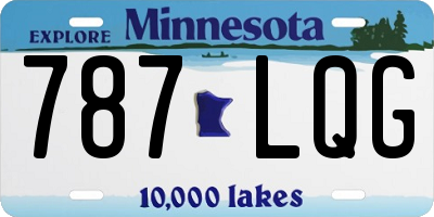 MN license plate 787LQG