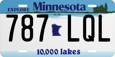 MN license plate 787LQL