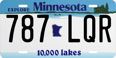 MN license plate 787LQR